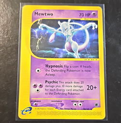 Pokemon TCG Mewtwo 056/165 Expedition Base Set e-Reader Rare EN 2002 70 HP Basic - Image 1