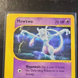 Pokemon TCG Mewtwo 056/165 Expedition Base Set e-Reader Rare EN 2002 70 HP Basic - Image 2
