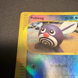 Poliwag 125/165 Expedition Base Set Reverse Holo Rare Pokemon TCG Yuka Morii DMG - Image 4