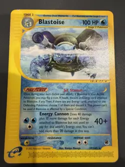 Blastoise 37/165 Expedition Base Set Non-Holo Rare EN 2002 Pokemon TCG - Image 1