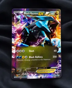 Black Kyurem EX 54/135 Plasma Storm Holo Rare EX Pokemon TCG Card 2012 - Image 1
