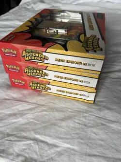 3 Boxes of Pokemon Mega Evolution Ascended Heroes - Mega Emboar EX box - Image 3