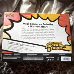 Pokemon TCG Mega Emboar ex Box - Mega Evolution Ascended Heroes Promo (2016) - Image 2