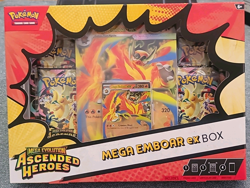Pokemon TCG Mega Evolution—Ascended Heroes Mega Emboar ex Box Booster Promo - Image 1