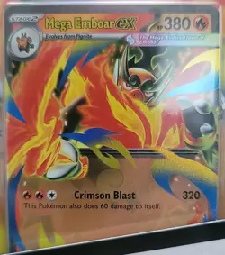 Pokemon TCG Mega Evolution—Ascended Heroes Mega Emboar ex Box Booster Promo - Image 3