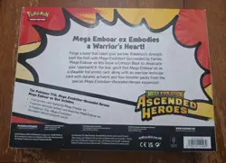 Pokemon TCG: Mega Evolution Ascended Heroes Mega Emboar ex Box Factory Sealed - Image 2