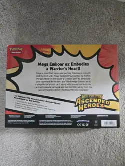 Pokemon TCG: Mega Evolution Ascended Heroes Mega Emboar Ex Box Sealed - Image 2