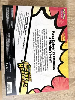 Pokemon TCG: Mega Evolution-Ascended Heroes Mega Emboar ex Box - Factory Sealed - Image 2