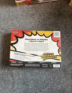 1x Pokemon TCG Mega Evolution: Ascended Heroes Mega Emboar EX Box Promo Booster - Image 2
