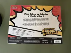 Pokemon TCG Mega Evolution Ascended Heroes Mega Emboar ex Box Promo Booster - Image 2