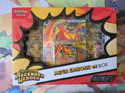 Pokemon TCG Mega Evolution-Ascended Heroes Mega Emboar ex Box Booster Promo - Image 1