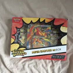 Pokemon TCG Mega Emboar ex Box Mega Evolution-Ascended Heroes Promo Oversized - Image 1