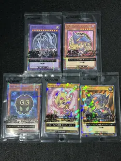 Yu-Gi-Oh! OCG & Rush Duel Seven Eleven Promo Card Complete Set of 5 2025 Sealed - Image 1