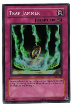Yu-Gi-Oh Card: Trap Jammer IOC-110 Super Rare! EX - Image 1