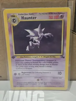 Pokemon TCG Fossil 1st Edition Haunter 6/62 Uncommon 50 HP EN 1999 - Image 1