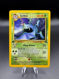 Pokemon TCG Golbat 1st Edition Fossil 34/62 WOTC Vintage LP - Image 1