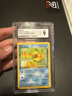 Pokemon TCG Psyduck Fossil 1st Edition Common Card 53/62 - Image 1