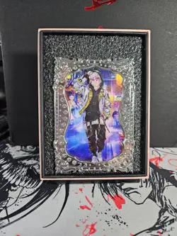 Tengen Uzui Diamond Card Demon Slayer Heavy Thick Metal Silver Gold Accent - Image 2