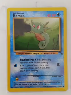 Horsea 49/62 1999 Fossil Set WOTC Vintage Pokemon Card LP - Image 1