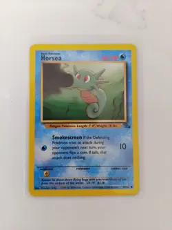 Horsea 49/62 1999 Fossil Set WOTC Vintage Pokemon Card LP - Image 1