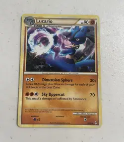 Pokemon TCG Lucario 14/95 Call of Legends Regular Rare English 2011 - Image 1