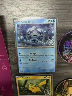Lot of Pokemon TCG Holiday Calendar Items (Coins, Stickers, Promo Cards DAMAGED) - Image 2