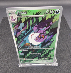 Pokemon TCG Arbok 176/162 SV05 Temporal Forces Illustration Rare Full Art Holo - Image 1