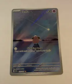 Pokemon TCG Cleffa 202/197 SV03 Obsidian Flames Illustration Rare Holo EN - Image 1
