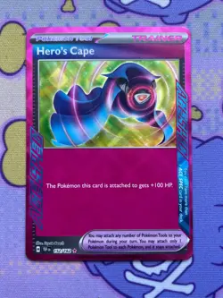 Pokemon TCG Hero's Cape 152/162 Trainer ACE SPEC Rare Holo English Sv05 - Image 1