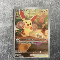 *MP Condition* Plusle 193/182 Pokemon TCG Paradox Rift Illustration Rare Card - Image 1