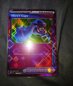 Pokemon TCG Hero's Cape 152/162 Trainer ACE SPEC Rare Holo English Sv05 - Image 1
