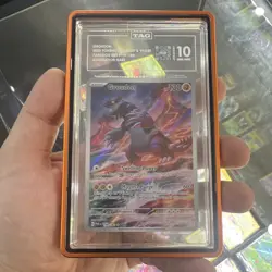 Pokemon TCG Paradox Rift Groudon Illustration Rare Holo TAG 10 199/182 - Image 1