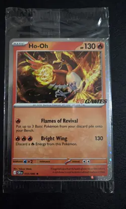 Pokemon TCG Ho-Oh EB Games Stamped Promo 010/086 factory sealed - Image 1