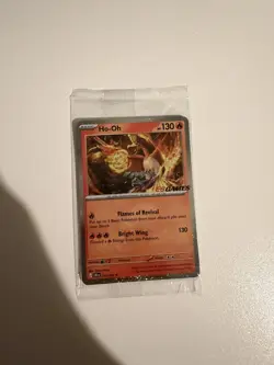 HO-OH COSMOS HOLO EB GAMES STAMPED PROMO 010/086 SEALED POKEMON CHAOS RISING - Image 1