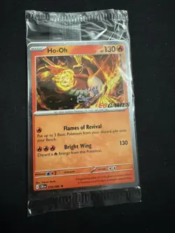 Pokemon TCG Ho-Oh EB Games Stamped Promo 010/086 (SEALED) - Image 1