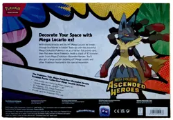 Pokemon TCG Mega Evolution Ascended Heroes Mega Lucario ex Poster Collection - Image 2