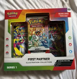 Pokemon TCG First Partner Illustration Collection Series 1 Box 3 Promo Cards - Image 1