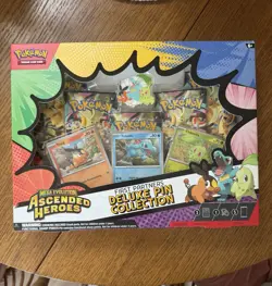 Pokemon TCG Ascended Heros First Partners Deluxe Pin Collection Sealed - Image 1