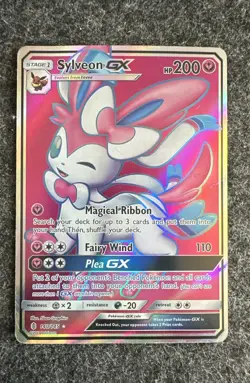 Sylveon GX (Full Art) 140/145 Sm-Guardians Rising Holo Pokemon TCG - Image 1
