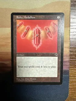 Ruby Medallion - Tempest 305 - Lightly Played - Magic The Gathering TCG - Image 2