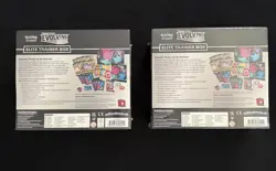 Pokemon TCG Sword & Shield Evolving Skies Elite Trainer Box Set of 2 ETBs Sealed - Image 2