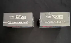 Pokemon TCG Sword & Shield Evolving Skies Elite Trainer Box Set of 2 ETBs Sealed - Image 3