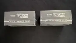 Pokemon TCG Sword & Shield Evolving Skies Elite Trainer Box Set of 2 ETBs Sealed - Image 4