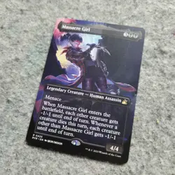 Massacre Girl Anime Borderless Ravnica Remastered Regular Magic MTG Card LP - Image 2