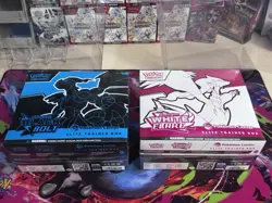 Black Bolt and White Flare POKEMON CENTER ETB Elite Trainer Box SEALED SET - Image 5