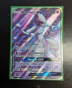 Pokemon Mewtwo GX Full Art Shining Legends Card 72/73 M/NM Condition - Image 1