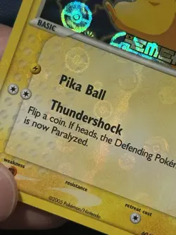 Pokemon Pikachu TCG EX Emerald Reverse Holo Card 60/106 Stamped - Holo Bleed-Vlp - Image 3