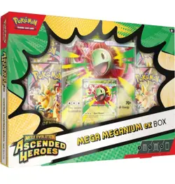 Pokemon TCG Mega Evolution Ascended Heroes Mega Meganium ex Box (New & Sealed) - Image 1