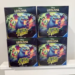 x4 Disney Lorcana Attack of the Vine! Illumineer's Trove SEALED Lot of 4 - Image 1