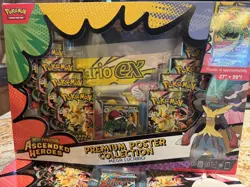 Pokemon Ascended Heroes Mega Lucario & Mega Gardevor Premium Poster Col. SEALED - Image 4